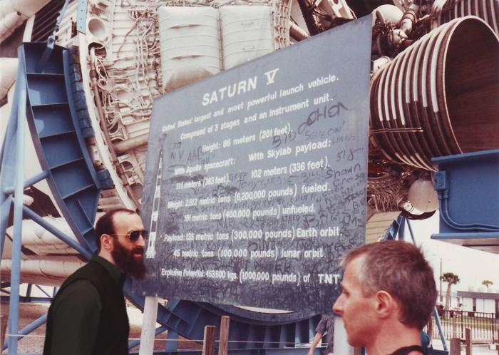 În Florida, la Centrul spaţial de la Cape Canaveral (martie, 1988)