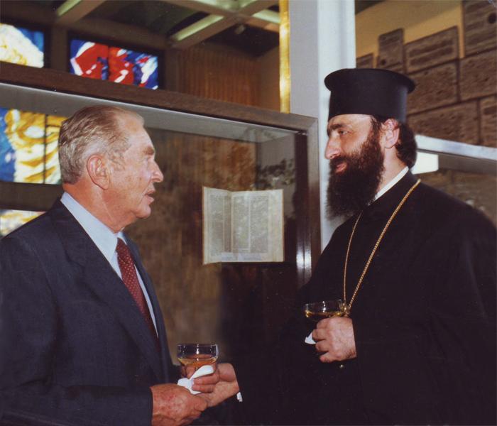 Cu Excelenţa Sa Haim Herzog, preşedintele Statului Israel (decembrie, 1989)
