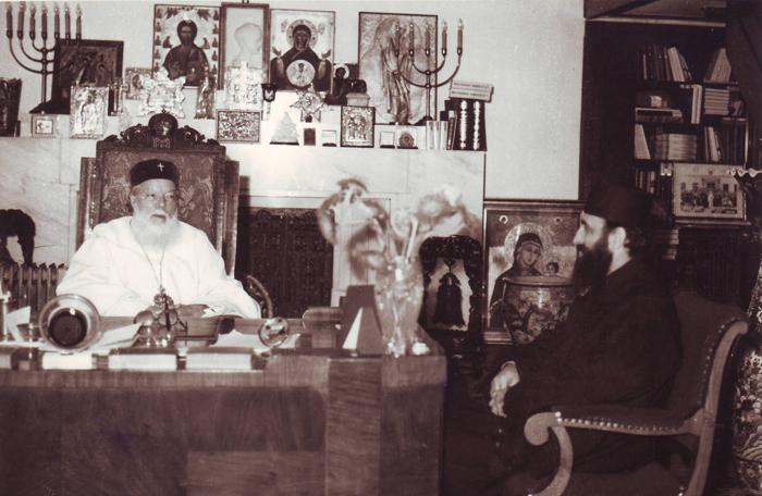În audienţă la Patriarhul Teoctist (mai, 1990)