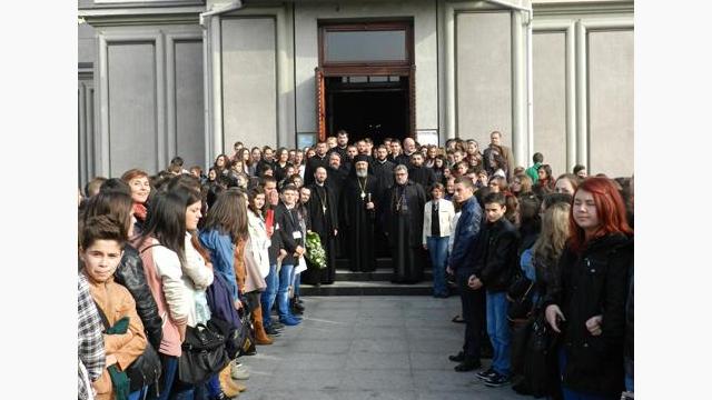 La întâlnirea tinerilor din Arhiepiscopia Alba Iuliei, Târgu-Mureş (2 noiembrie, 2013)