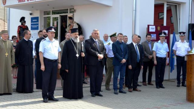 La Inspectoratul pentru Situații de Urgență din Alba, cu prilejul inaugurării noilor spații ale edificiului instituției (8 iunie 2018)
